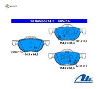 NEW DISC BRAKE PADS SET FOR HONDA ACCORD VII CL CN K20A6 K24A3 N22A1 ATE