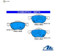 NEW DISC BRAKE PADS SET FOR HONDA ACCORD VII CL CN K20A6 K24A3 N22A1 ATE