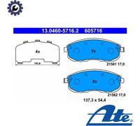 ATE 13.0460-5716.2 Brake pad set