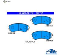 Brake pads 13.0460-5717.2 ATE for NISSAN ALMERA Hatchback ALMERA I