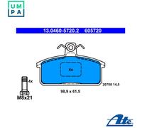 BRAKE PAD SET DISC BRAKE 13.0460-5720.2 FOR SUZUKI SAMURAI/SUV/Closed/Off-Road