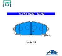 ATE 13.0460-5722.2 Brake Pad Set, disc brake for TOYOTA
