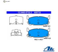 ATE 13.0460-5732.2 Brake pad set