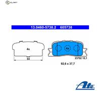 BRAKE PAD SET DISC BRAKE FOR TOYOTA CAMRY/V WINDOM LEXUS ES/Sedan 2.4L 4cyl 3.0L