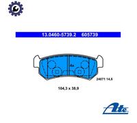 Brake pads 13.0460-5739.2 ATE for CHEVROLET DAEWOO