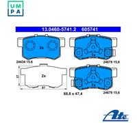ATE Brake Pad Set 13.0460-5741.2 - Disc Brake - Fits Honda Accord VIII (2.0 I), IX & CR-V Mk II