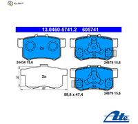 ATE Brake Pad Set 13.0460-5741.2 - Disc Brake - Fits Honda Accord VIII (2.0 I), IX & CR-V Mk II