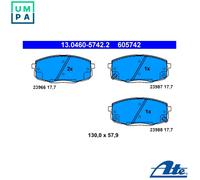 ATE Brake Pad Set 13.0460-5742.2 - Disc Brake for Hyundai & Kia (i30/i30 I, K3 II, Avante, Elantra)