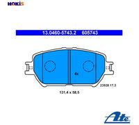 ATE 13.0460-5743.2 Brake pad set