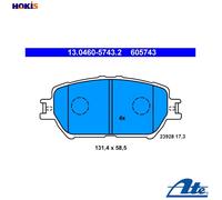Brake pads 13.0460-5743.2 ATE for TOYOTA LEXUS
