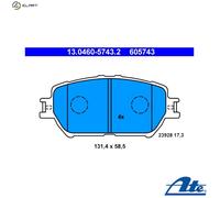 BRAKE PAD SET DISC BRAKE 13.0460-5743.2 FOR TOYOTA 2AZ-FE 2.4L 1AZ-FE 2.0L 4cyl