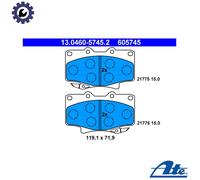 BRAKE PAD SET DISC BRAKE 13.0460-5745.2 FOR LEXUS TOYOTA LAND/CRUISER/PRADO/80