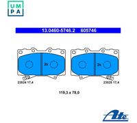 BRAKE PAD SET DISC BRAKE 13.0460-5746.2 FOR LEXUS TOYOTA PRADO/LAND/CRUISER 4.7L