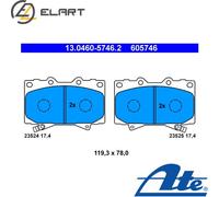 BRAKE PAD SET DISC BRAKE 13.0460-5746.2 FOR TOYOTA LAND/CRUISER/100 LEXUS