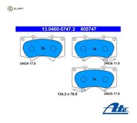 BRAKE PAD SET DISC BRAKE 13.0460-5747.2 FOR MITSUBISHI PAJERO/CLASSIC/SHOGUN GX
