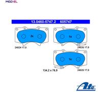 BRAKE PAD SET DISC BRAKE 13.0460-5747.2 FOR TOYOTA LAND/CRUISER/PRADO 2.7L 4cyl