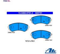 ATE Brake Pad Set (Disc Brake) 13.0460-5751.2 for NISSAN PATROL GR Mk II Wagon