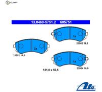 ATE Brake Pad Set (Disc Brake) 13.0460-5751.2 for NISSAN PATROL GR Mk II Wagon