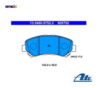Brake pads 13.0460-5752.2 ATE for NISSAN SUZUKI