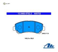 Brake pads 13.0460-5752.2 ATE for NISSAN SUZUKI