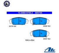 BRAKE PAD SET DISC BRAKE 13.0460-5755.2 FOR HONDA S2000 CIVIC/VII/Hatchback 2.2L