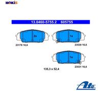 BRAKE PAD SET DISC BRAKE 13.0460-5755.2 FOR HONDA S2000 CIVIC/VII/Hatchback 2.2L