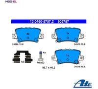 BRAKE PAD SET DISC BRAKE 13.0460-5757.2 FOR HONDA CIVIC/VIII/Hatchback 1.8L 4cyl