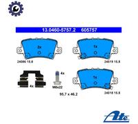 ATE Brake Pad Set 13.0460-5757.2 – Rear Axle Disc Brake – Fits Honda Civic VIII Saloon 2.0 i‑VTEC