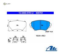 BRAKE PAD SET DISC BRAKE 13.0460-5761.2 FOR MAZDA ROADSTER/III MX-5/Mk MIATA