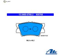 ATE 13.0460-5765.2 Brake pad set