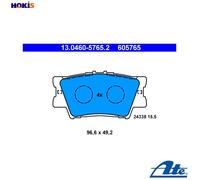 ATE 13.0460-5765.2 Brake pad set