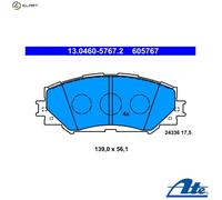 ATE Brake Pads 13.0460-5767.2 - Disc Brake Set - Fits TOYOTA & SUBARU