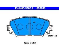 ATE 13.0460-5768.2 Brake pad set