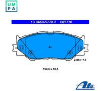 ATE Brake pad set 13.0460-5770.2 Brake pads,Brake pad set, disc brake LEXUS,IS II (GSE2_, ALE2_, USE2_),IS III (GSE3_, AVE3_),IS C (GSE2_)