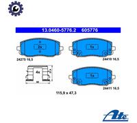 BRAKE PAD SET DISC BRAKE 13.0460-5776.2 FOR HYUNDAI KIA D3FA 1.1L G3LA 1.0L i10