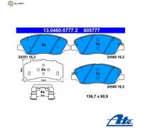 Brake pads 13.0460-5777.2 ATE for KIA HYUNDAI