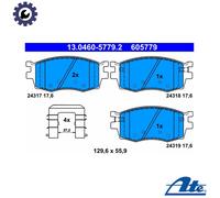 BRAKE PAD SET DISC BRAKE 13.0460-5779.2 FOR HYUNDAI ACCENT/III/IV i20 AVEGA 1.1L