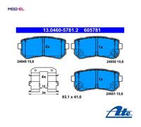 BRAKE PAD SET DISC BRAKE 13.0460-5781.2 FOR HYUNDAI KONA/SUV/Van KAUAI ix20 1.0L