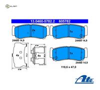 BRAKE PAD SET DISC BRAKE 13.0460-5782.2 FOR HYUNDAI SANTA/FÉ/II/FE/SUV/Van 2.2L