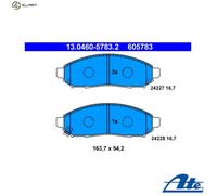 Brake pads 13.0460-5783.2 ATE for NISSAN LEAF NP300 PICKUP NAVARA NP300