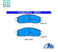 BRAKE PAD SET DISC BRAKE 13.0460-5783.2 FOR NISSAN ARMADA/III/SUV NP300/NAVARA