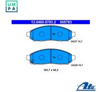 Brake pads 13.0460-5783.2 ATE for NISSAN LEAF NP300 PICKUP NAVARA NP300