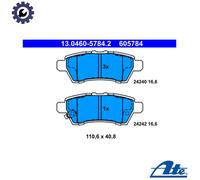 ATE Brake Pad Set 13.0460-5784.2 – Fits Nissan Pathfinder III, Armada III, Navara (rear)