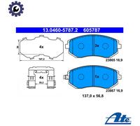 BRAKE PAD SET DISC BRAKE 13.0460-5787.2 FOR SUBARU FORESTER/II/IV IMPREZA/III