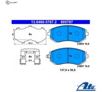 BRAKE PAD SET DISC BRAKE 13.0460-5787.2 FOR SUBARU FORESTER/II/IV IMPREZA/III