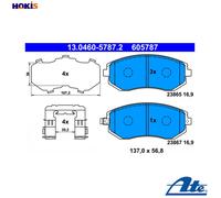 BRAKE PAD SET DISC BRAKE 13.0460-5787.2 FOR SUBARU FORESTER/II/IV IMPREZA/III