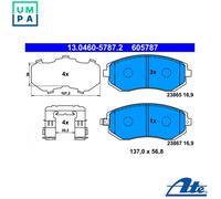 BRAKE PAD SET DISC BRAKE 13.0460-5787.2 FOR SUBARU FORESTER/II/IV IMPREZA/III