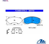 BRAKE PAD SET DISC BRAKE 13.0460-5793.2 FOR SUBARU IMPREZA/II/Hatchback/III 1.6L
