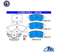ATE Brake Pad Set 13.0460-5794.2 – Disc Brake, Fits DAIHATSU Materia 1.3