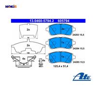 Brake pads 13.0460-5794.2 ATE for SUZUKI DAIHATSU MAZDA SUBARU